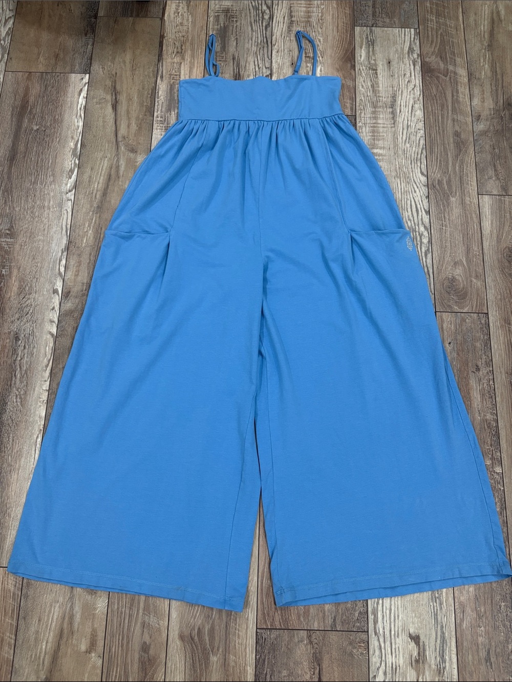 NWT FP Movement Hot Shot Strappy Onesie Light Cobalt Blue XL - Picture 2 of 9